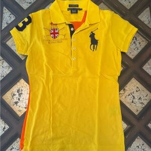 Ralph Lauren Yellow Polo with Embroidered Crest